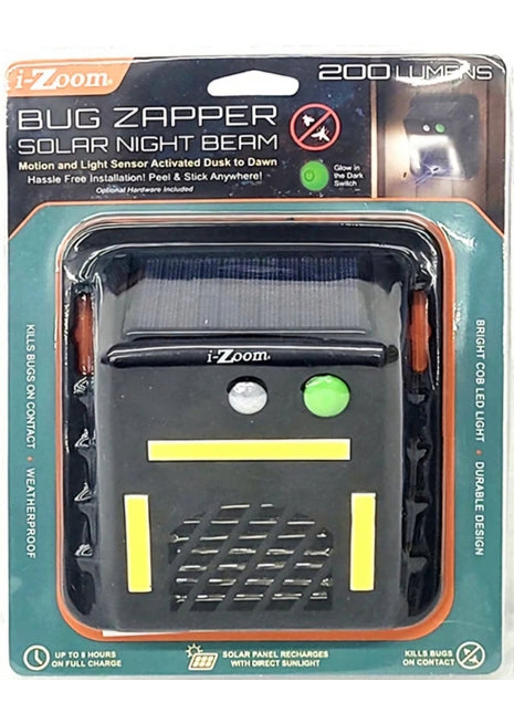 i-Zoom BUG ZAPPER Solar Night Beam